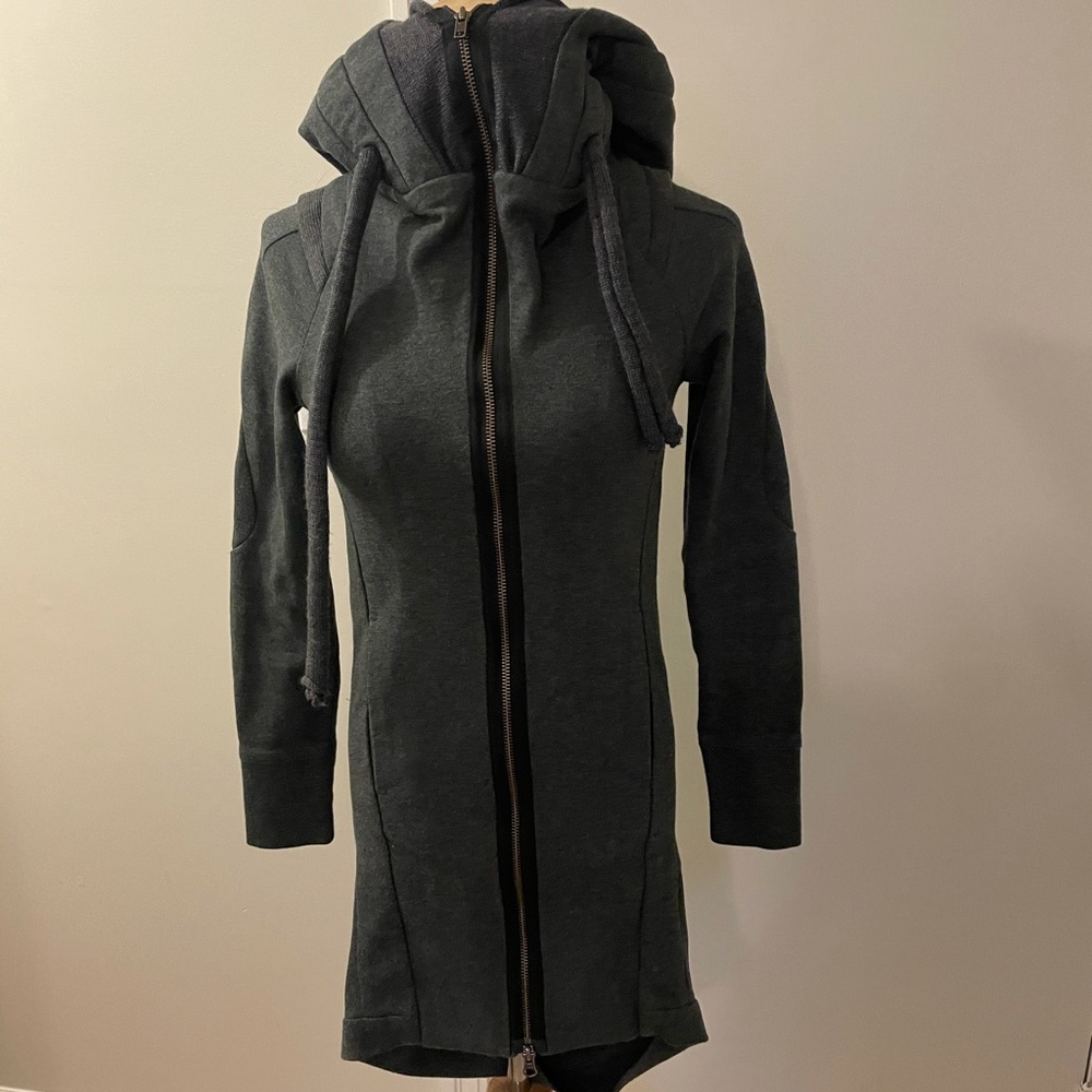 JNBY long fitted hoodie jacket